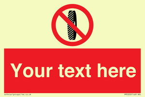 Custom Do Not Change Grinding Wheel Sign